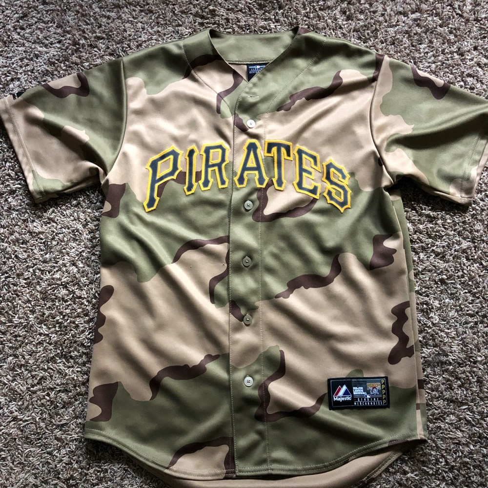 Pirates authentic camo jersey